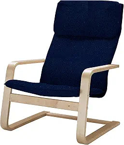 Vepping Lude Multi Colored Armchair Replacement Cover, Fits IKEA Pello Armchair, Cushion not Included (Blue, Cotton)