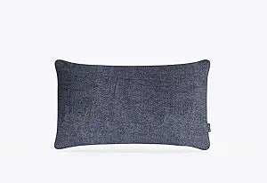 Outer Outdoor Throw Pillow with OuterWeave Performance Fabric, Decorative Outdoor Pillow for Patio & Outdoor Furniture, Includes Machine Washable Pillow Cover and Insert - Deep Sea Navy, 12"x20"