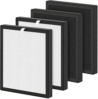 ZX001 Replacement filters Compatible with Anegoe ZX001 Air Cleaner Purifier for Home Large Room Up to 2500 Ft┬▓, 4 Pcs 2 Sets