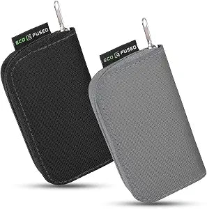 Memory Card Case - Fits up to 22x SD, SDHC, Micro SD, Mini SD and 4X CF - Holder with 22 Slots (Black & Grey / 22 Slots - 2 Pack)