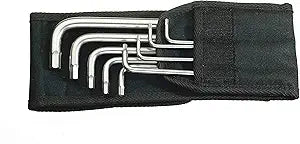 WERA Stainless Steel Imperial Hex Key Set w/Belt Pouch - 9 Pieces