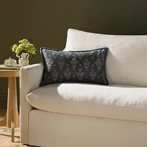 Loloi Chris Loves Julia Marigold Collection PCJ0038 Blue/Multi 13'' x 21'' Cover Only Pillow