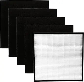 Nispira 1183050K WPPRO2000 Replacement Filter For Whirlpool Whispure Pro 2000 Air Purifier WPPRO2000B WPPRO2000P WPPRO2000M 1 HEPA + 4 Carbon Pre FIlter