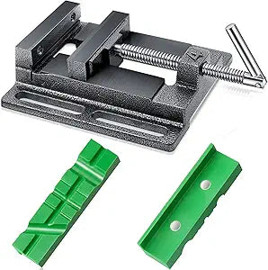 Tools Drill Press Vise Metal Press Vice Workbench Drill Vise Clamp with 2 Pieces Magnetic Pads Multi Grooved Pads Set for Daily Working Supply