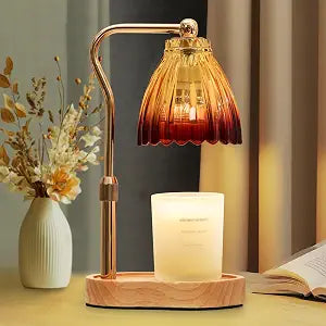 Candle Warmer Lamp with Timer Dimmable, Gold Gift Wax Warmer Lamps