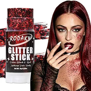 RODAKY Halloween Red Black Glitter Stick Chunky Sequins Face Body Glitter