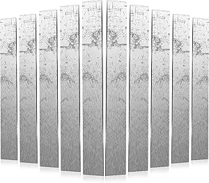 10 Pieces 1095 Knife Blanks Knife Blade Steel High Carbon Annealed Flat Stock Billets for Making Forging 1095 Steel Flat Stock for Making Supplies DIY Tool(12 x 1.5 x 1/8 Inch)