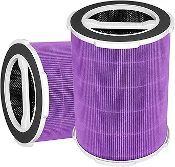 2 Pack P200/P200STrue HEPA Replacement Filter Compatible with Welov P200S P200 Pro Air Purifiers,High-Efficiency 3-in-1 H13 True HEPA Activated Carbon Filter