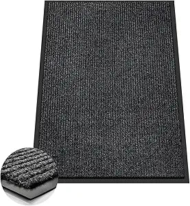 Azadx 3'x4' Front Door Mat Heavy Duty Indoor Outdoor Door Mat Non-Slip Backing Doormat for Entryway Stain and Fade Resistant Commercial Floor Mats Entry Mat Low Profile Welcome Door Mats