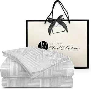 Queen Sheet Set - 4 Piece Soft Sheets - Hotel Luxury, Easy Care - Includes Flat Sheet, Fitted Sheet, & Pillowcase, College Dorm Twin XL Hotel Sheets, Lirie