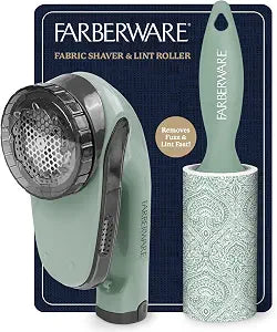 Farberware Fabric Shaver & Lint Roller Set, Large, Portable
