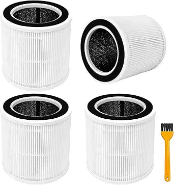 4 Pcs AP02 Replacement Filter Compatible with WESTHEY AP02 Air Purifier, 3-in-1 True HEPA Filtration with Activated Carbon, Reduce Smoke Odors and Pet Dander, High Efficiency Air Cleaner Filter