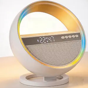6-in-1 RGB LED Table Lamp with Bluetooth Speaker & Wireless Charging