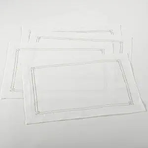 Embroidered Design Placemats (Set of 4)
