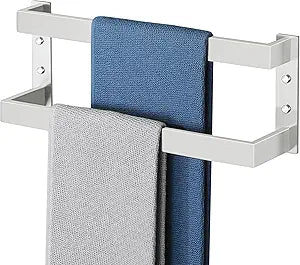 Alise Double Towel Bar, 16" Towel Racks for Bathroom Wall Mounted, SUS304 Stainless Steel Bathroom Towel Holder, Modern Quick Drying Towel Hanger, Brushed Nickel