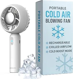 Formano Cold Air Portable Cooling AC Handheld Fans  The GENUINE Rechargeable Portable Ice Cooling Refrigerating Pad Handheld Cooling Fan That Blows Cold Air