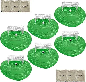 6 Pack Urinal Screen Deodorizer, Urinal Cakes Soccer Shoot with Gloves