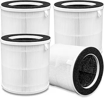 KQ-31 Air Filter Replacement for Air Purifier Compatible with Aucleia &AIRTOK& KQLKJ Air Purifiers Filter,Item model number:KQ-31 For iooo K31 Air Purifiers Filter∩╝4-Pack)