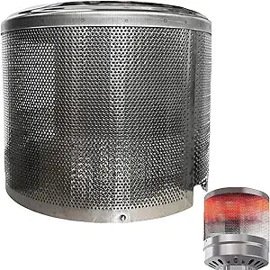 Patio Heater Main Burner Net Emitter Screen Outdoor Heater Replacement Parts 10 3/4"Diameter Stainless Steel Safety Heating Net Fittings Applied to Most Gas Patio Heater