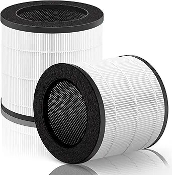 MA Series 14 Filter Compatible with 14W/14B Air Purif-ier, Premium H13 True HE-PA for PoIIen, Dust, Activated Carbon for Smoke, Odors, Nylon Pre-filter for Hair, Fur, Pack of 2