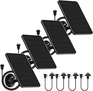 Rhorawill 4 Pack Solar Panel for Blink Outdoor 2K+/4(4th Gen)/Outdoor(3rd Gen) XT3 and XT2/XT Camera(Not Included)/Blink Outdoor Camera,Solar Panel with Mount 13.1ft Cable Rubber Plug