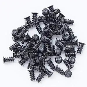 VAPKER 200PCS M5x10 Black Zinc Phillips Flat Head Computer Replacement Screws Case Fan Screws Computer Cooling Fan Mount Screws Self-Tapping Screws