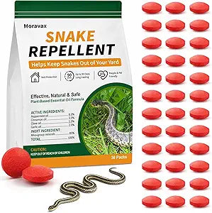 Snake Repellent Balls for Yard, Snake Away Repellent for Outdoors & Indoor, Safe for Pets and Family, Ideal for Bedrooms, Living Rooms, Patios, Garages and Camping (36 Packs)