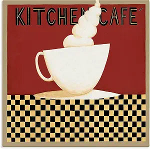 Stupell Industries Kitchen Cafe Vintage, 24 x 24 Inch Canvas Wall Art