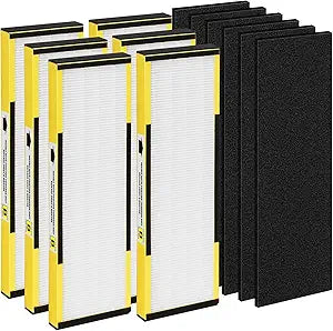 6 Packs FLT4825 H13 True HEPA Replacement Filter B Compatible with AC4300BPTCA, CDAP4500BCA, AC4825, AC4850PT, AC4820, AP2200CA Air Cleaner Purifier