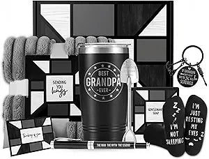 InnoBeta Grandpa Gifts from Grandkids, Grandfather Gift Baskets from Granddaughter and Grandson, for Birthday, Christmas, or Fathers Day
