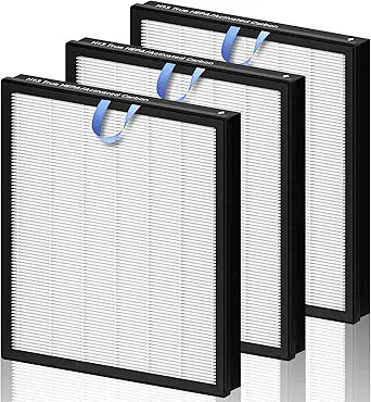 Improvedhand Vital 100S Replacement Filter Compatible With LEVOIT Vital 100S/100S-P Air Purifier, 3-in-1 Great High-Efficiency Materials With Activated Carbon Filter, 3 Pack, White