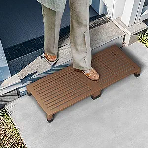 One Step Stool Platform 3.8" Height for Adults, Kids. Heavy Duty/Portable/Nonslip/Durable Construction Safe Step Stool for Bedroom/Kitchen Bed, Bathroom,KitchenGarden