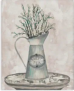 Stupell Industries Pussy Willow Sweet Tea, 24 x 30 Inch Canvas Wall Art