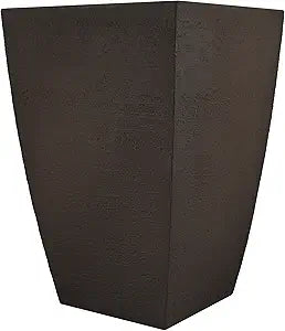 Tusco Products MSQT19ES Modern Square Garden Planter, 19-Inch, Espresso