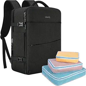 Lubardy Travel Backpack for Men Women 40L Flight Approved Carry on Backpack