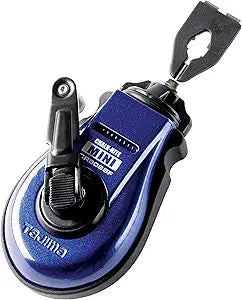 TAJIMA Chalk-Rite MINI Snap-Line - Ultra-Thin .5 mm Chalk Box with Steamlined Design & Ultra-Thin Line - CR802SFB