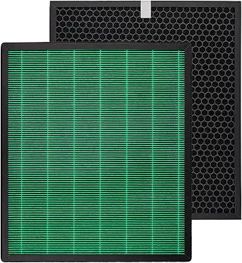 2 Pack 250 250S Replacement Filter Set for Coway Aiemega Max2 250, 250S Smart Air Purifier, Max 2 Green Filter, H13 True and Active Carbon Filters, 2 Set, AP-1720-FP