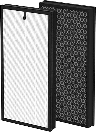 HAP608 Replacement Filter Compatible with ECOSELF HAP608 Air Cleaner Purifier, 3 Stages with Main Filters and Activated Carbon Filter, 2 Pcs 1 Set