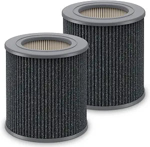 2 Pack PECO-HEPA Replacement Filter Compatible with Molekule Air Mini & Air Mini+ Tri-Power Air Cleaner Purifier