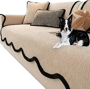 Pet Sofa CoverDog Couch Cover Protector for 3 Cushion Sofa Pet FriendlySofa Covers for Pets WashableNon-Slip Furniture Covers for Pets(35.4in*82.7in, Beige Color)