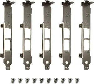 BestParts 5pcs Generic Long Full Height Brackets for Intel X540-T2 X710-T2L X710AT2 Network Card with Screws