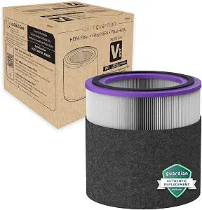 GermGuardian FLT151PT Filter V, Pet Pure HEPA Genuine Replacement Filter, Removes 99.97% of Pollutants for AC3000W, AC3000B, AC3050, AP3151 and AC151 Air Purifiers, Black/Purple