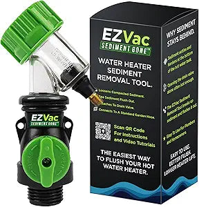 Sediment Gone Water Heater Sediment Removal Tool  Flushes, Cleans & Breaks Up Sediment Clogs in Electric or Gas Water Heaters  Easy DIY Water Heater Cleaning Tool