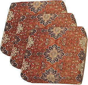 Southwest Stretch Couch Sofa Cushion Covers,Sectional/Individual/L/T Shape Sofa Couch Slipcover Armchair Furniture Slip Cover with Elastic Bottom,Geometric Stripe Boho Native Flower Print S Size 3-PC