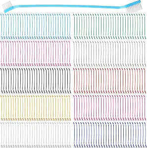 Eaasty 300 Pcs Dog Toothbrush Bulk Dual Headed Dental Brushes Puppy Tooth Brushing Kit Long Handle Toothbrush for Large Small Dogs Cats Puppy Teeth Cleaning Oral Dental Care Supplies 10 Colors