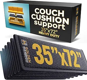 Golden Home Essentials Heavy Duty Couch Support for Sagging Cushions  35in x 72in Extra Wide Sofa Cushion Board - Anti-Slip Sofa Cushion Support Board