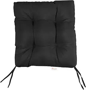 Sorra Home Chair Pad, 19 x 19 x 3, Canvas Black