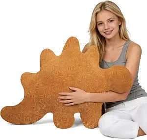Isaacalyx Dino Nugget Pillow, 31 inch Giant Soft Dinosaur Nuggets Pillow for Birthday Gifts, Theme Party Decorations