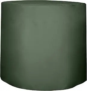 Ultimate Textile 30-Inch Round Fitted Polyester Cocktail Table Cover 42" H, Army Green