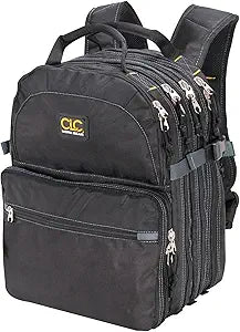 Custom Leathercraft1132 75-Pocket Tool Backpack